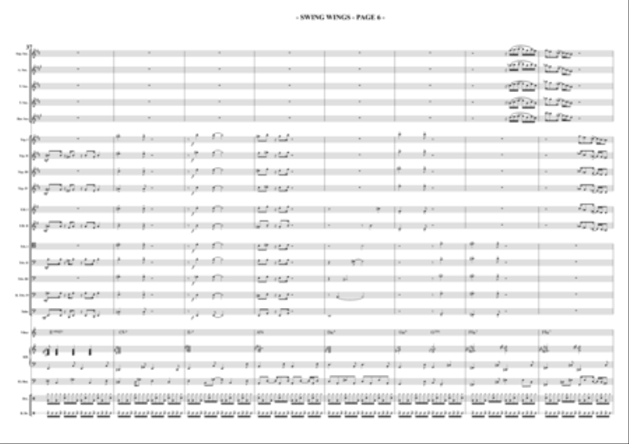 SWING WINGS Jazz Ensemble scores gallery preview page 6
