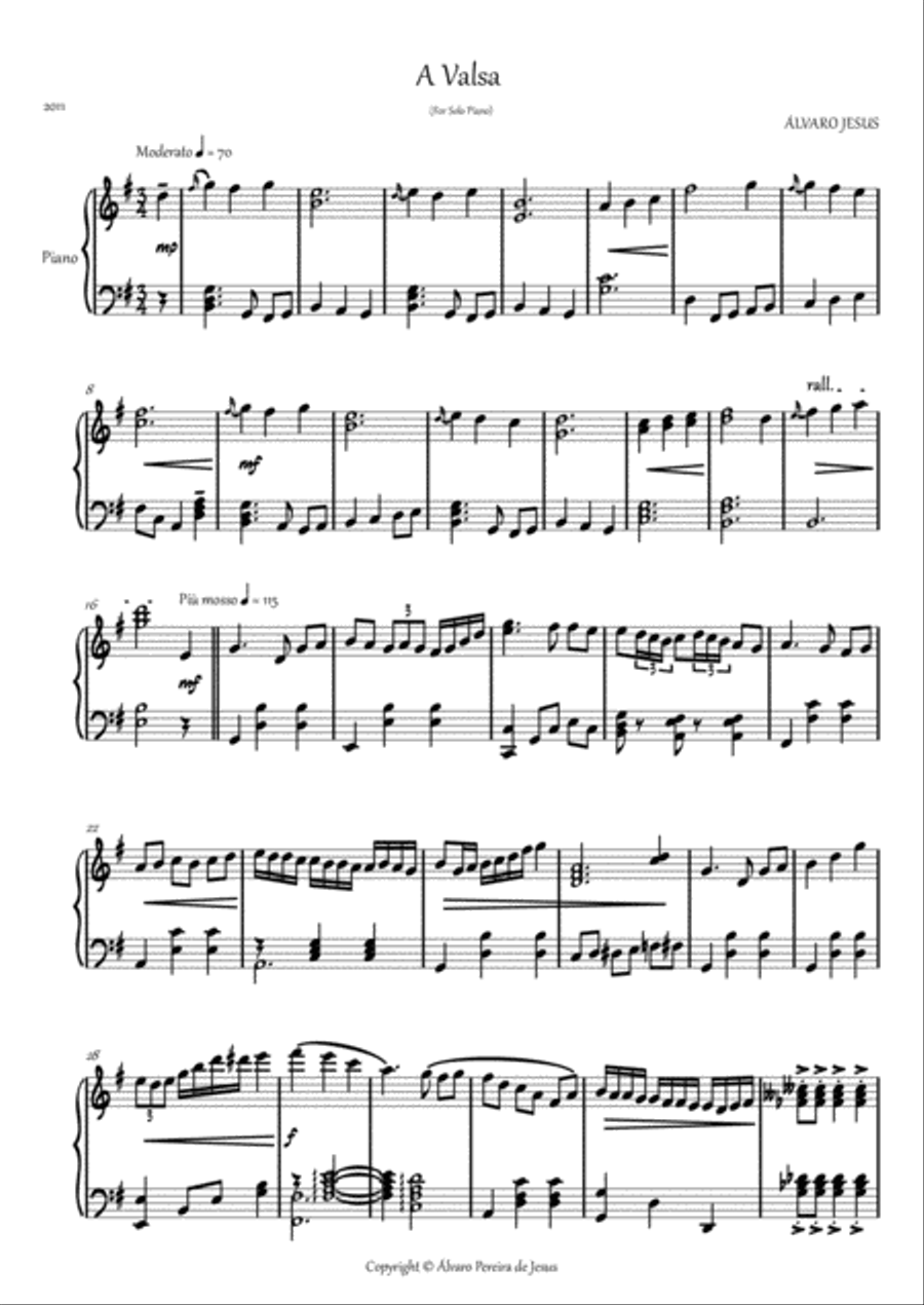 A Valsa Piano Solo scores gallery preview page 2