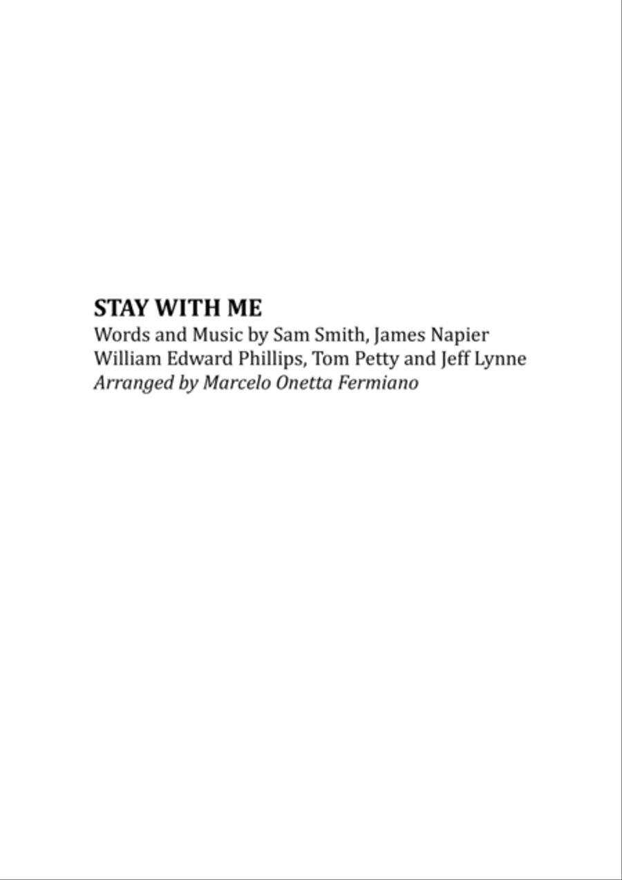 Stay With Me String Quartet scores gallery preview page 3