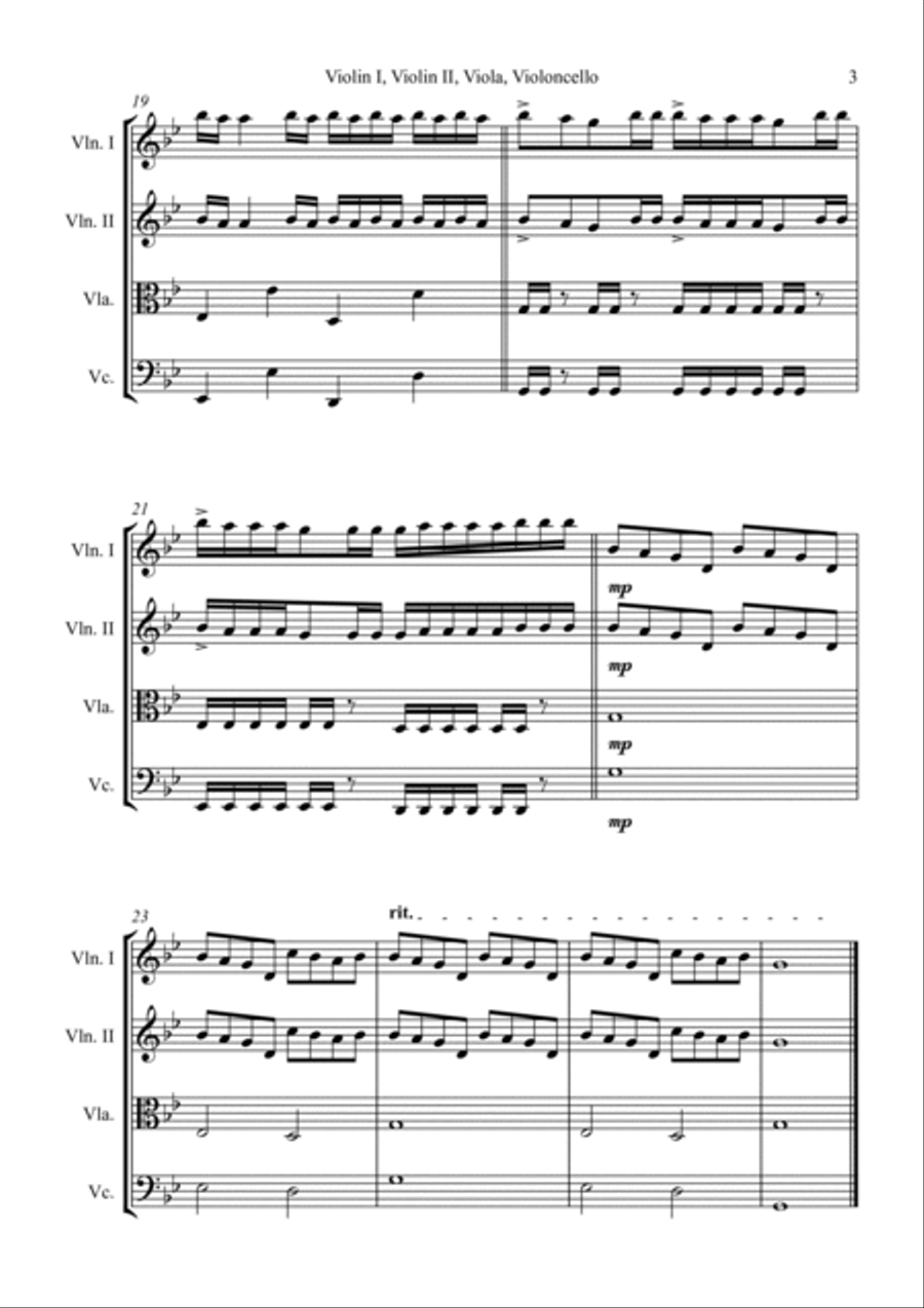 Requiem For A Dream String Quartet scores gallery preview page 3
