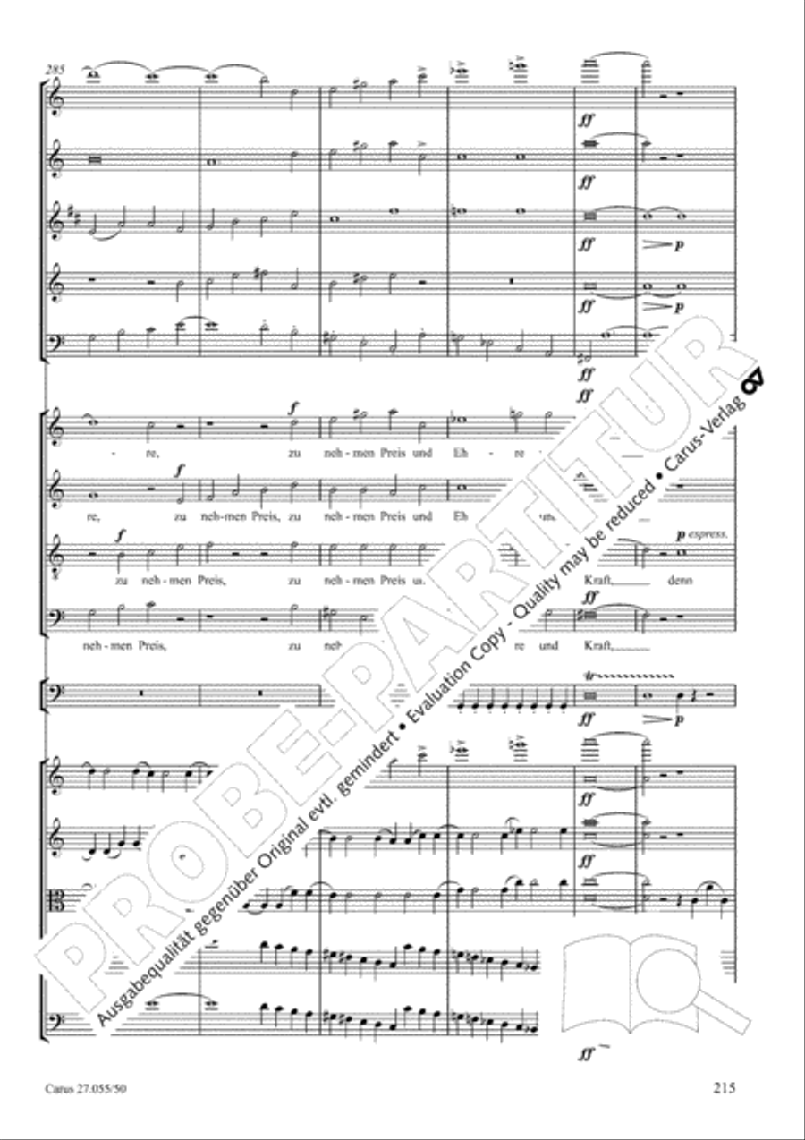 Ein Deutsches Requiem (German Requiem) 4-Part scores gallery preview page 222
