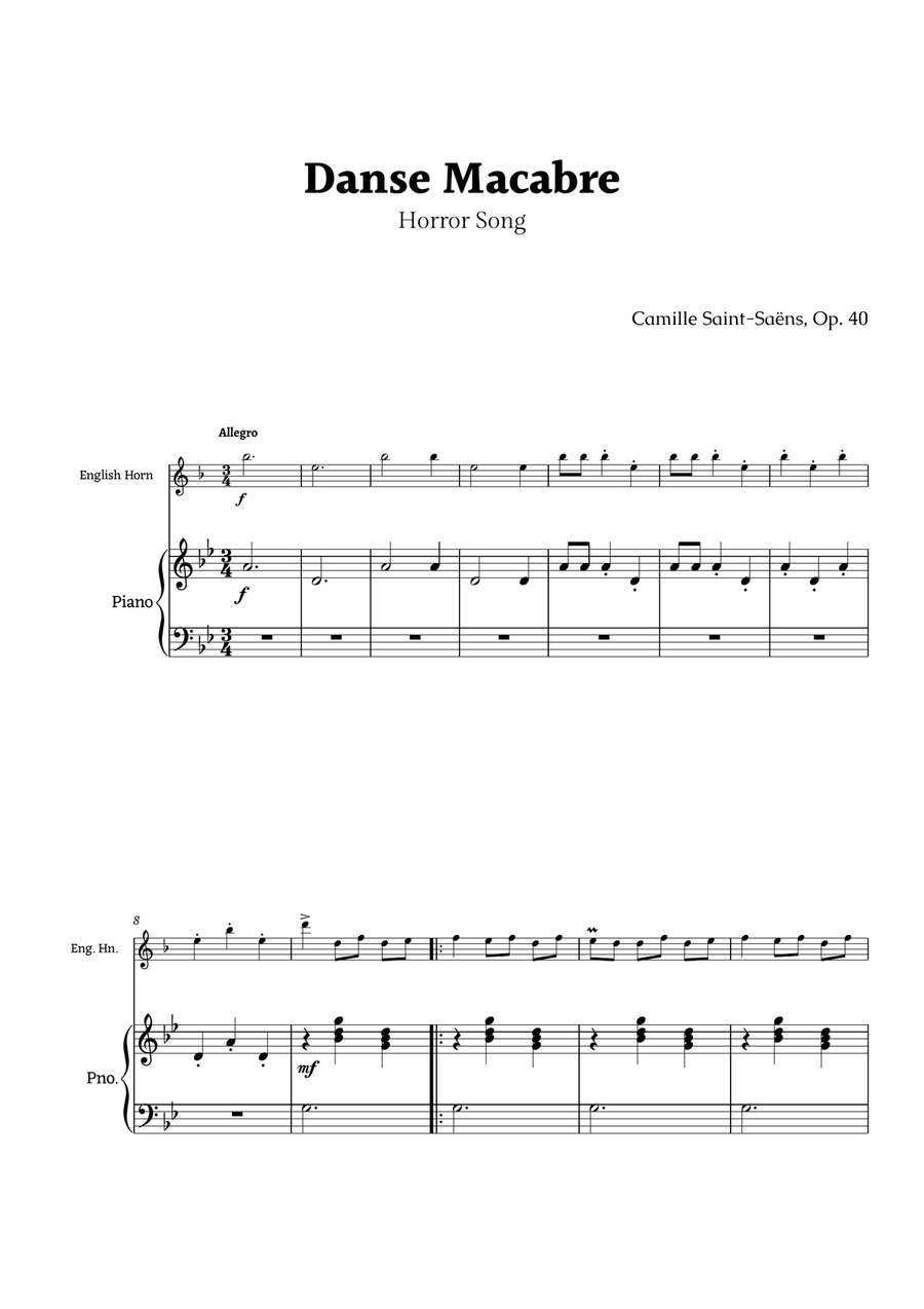 Danse Macabre by Camille Saint-Saëns