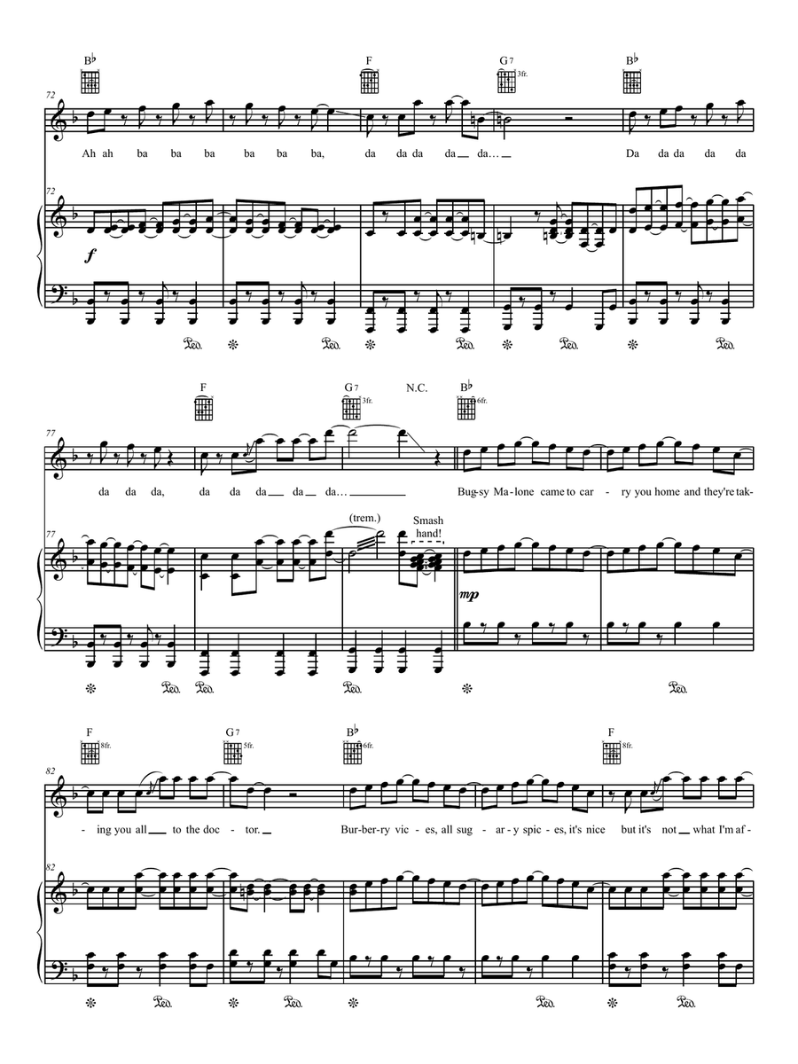 Leeds United Piano, Vocal, Guitar scores gallery preview page 6