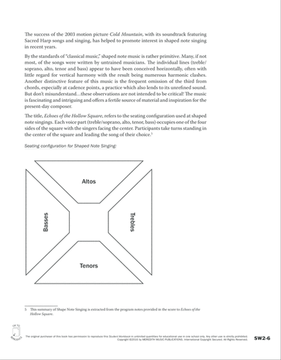 Guides to Band Masterworks, Vol. 6 - Student Workbook - Echoes of The Hollow Square Activity Books scores gallery preview page 6