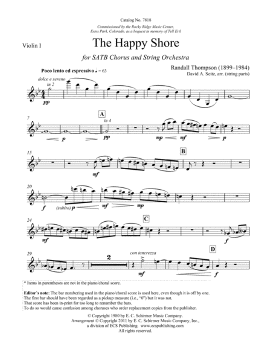 The Happy Shore Choir scores gallery preview page 1