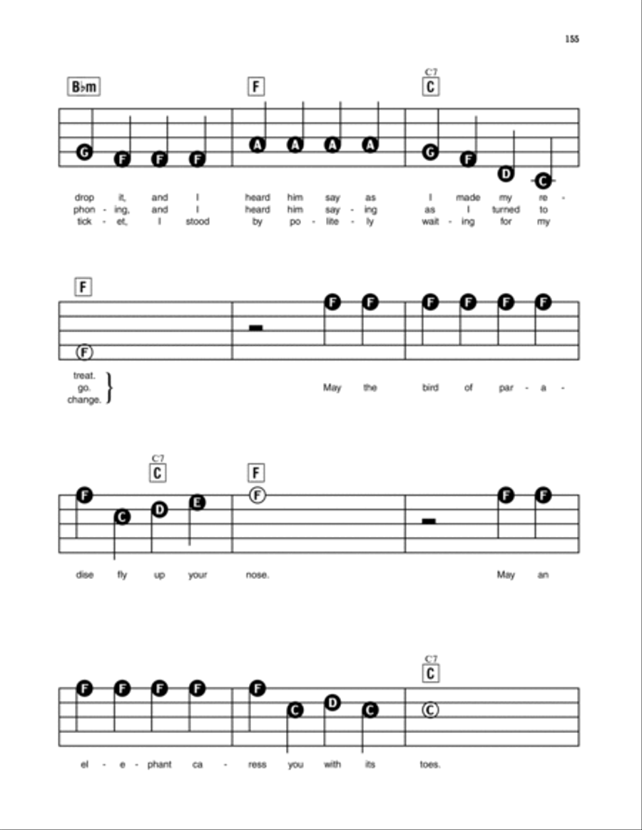May The Bird Of Paradise Fly Up Your Nose Electronic Keyboard scores gallery preview page 2