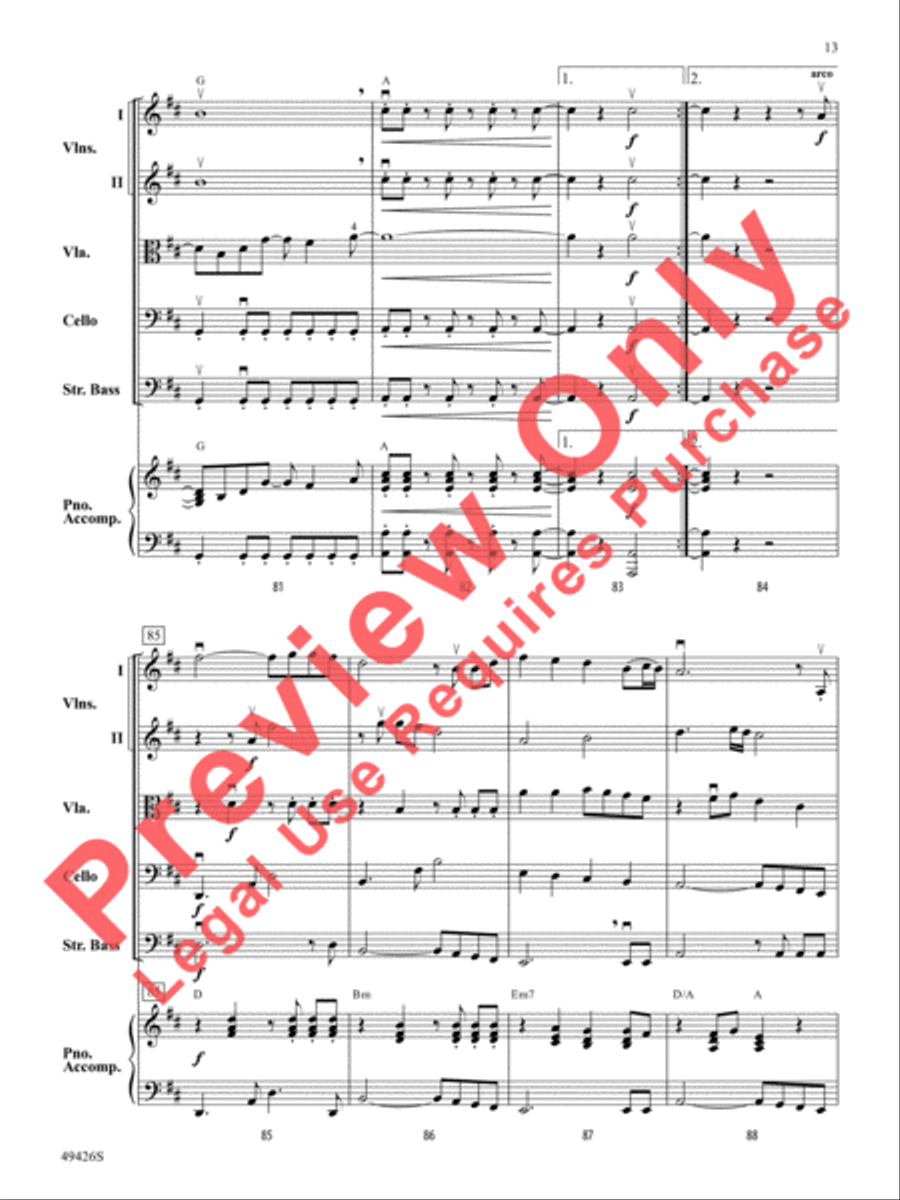 Come Fly With Me Come Fly With Me String Orchestra scores gallery preview page 14