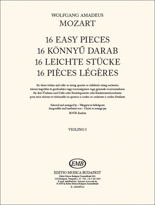 16 Easy Pieces- Violin 1