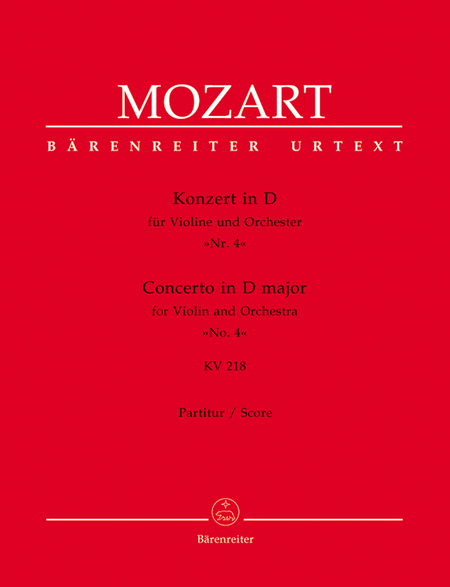 Concerto in D major for Violin and Orchestra No. 4
