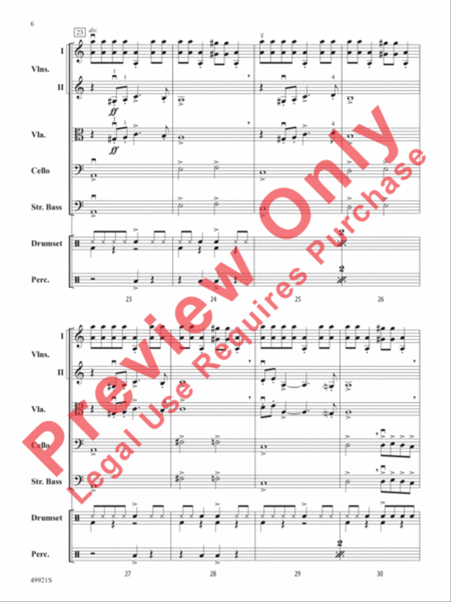 Black Adam String Orchestra scores gallery preview page 7