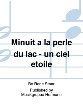 Book cover for Minuit à la perle du lac - un ciel étoilé
