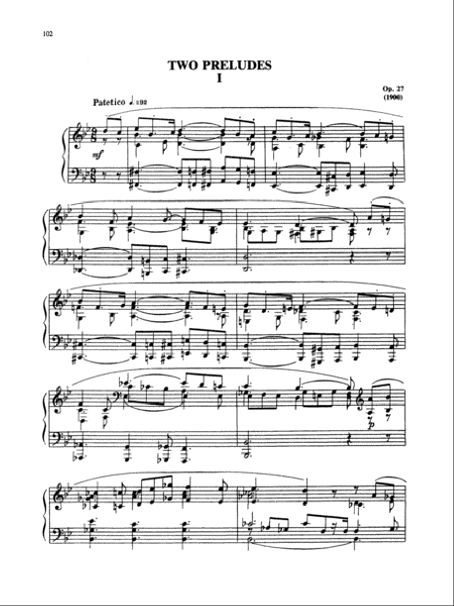 Scriabin: Preludes Piano Solo scores gallery preview page 1