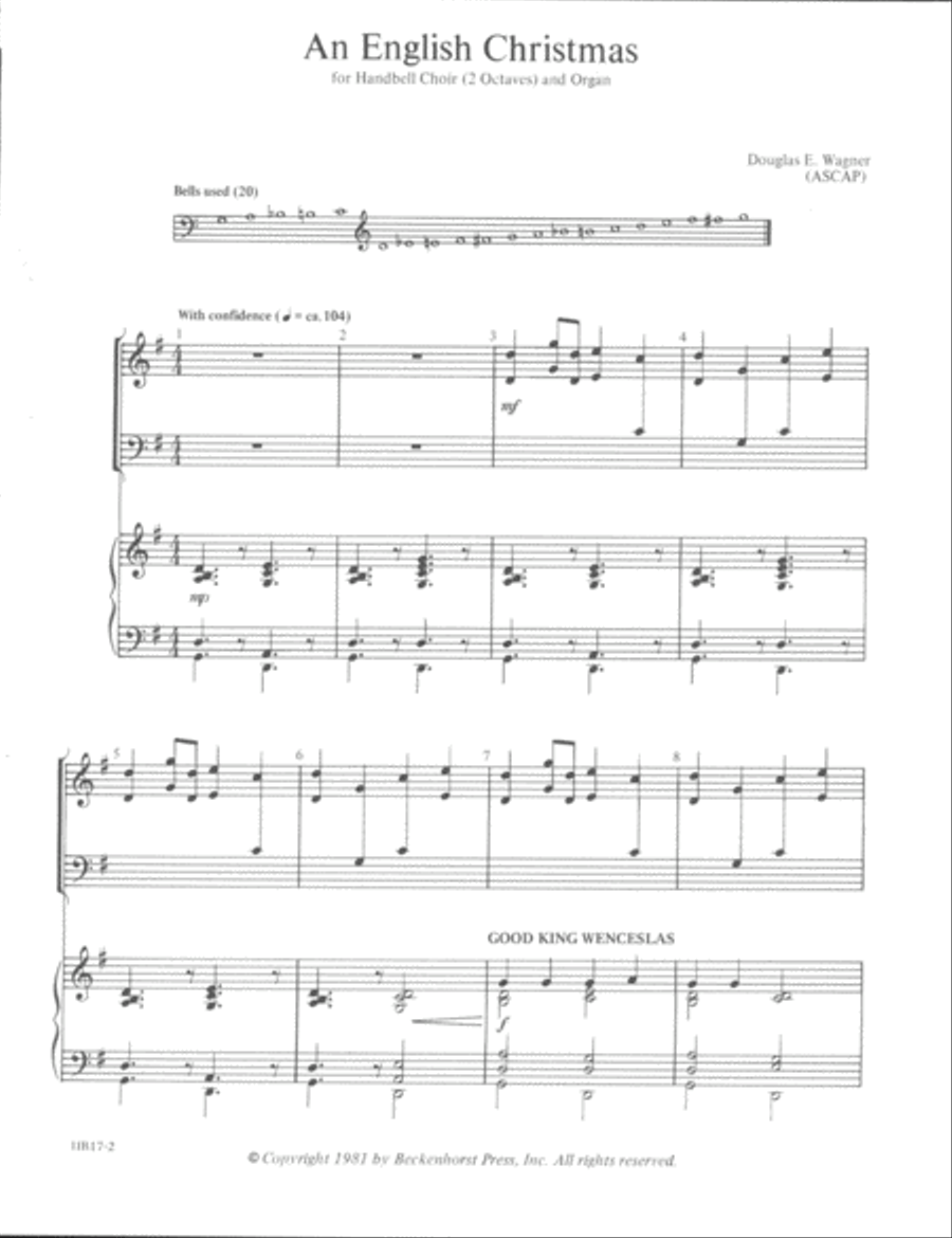 An English Christmas - 2 octaves - full score 2-Octaves scores gallery preview page 2
