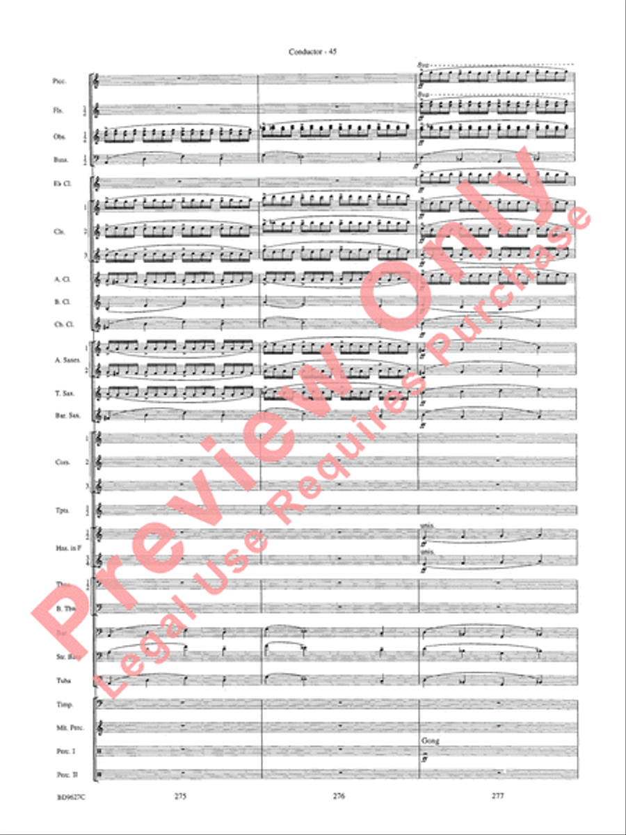 Variations on a Theme of Robert Schumann Concert Band scores gallery preview page 48