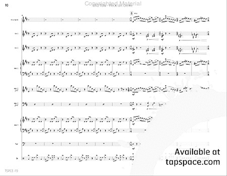 UFO Tofu Percussion Ensemble scores gallery preview page 15