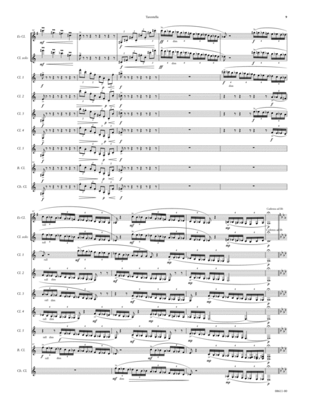 Concerto for Clarinets, Fourth Movement -- Tarentella image number null