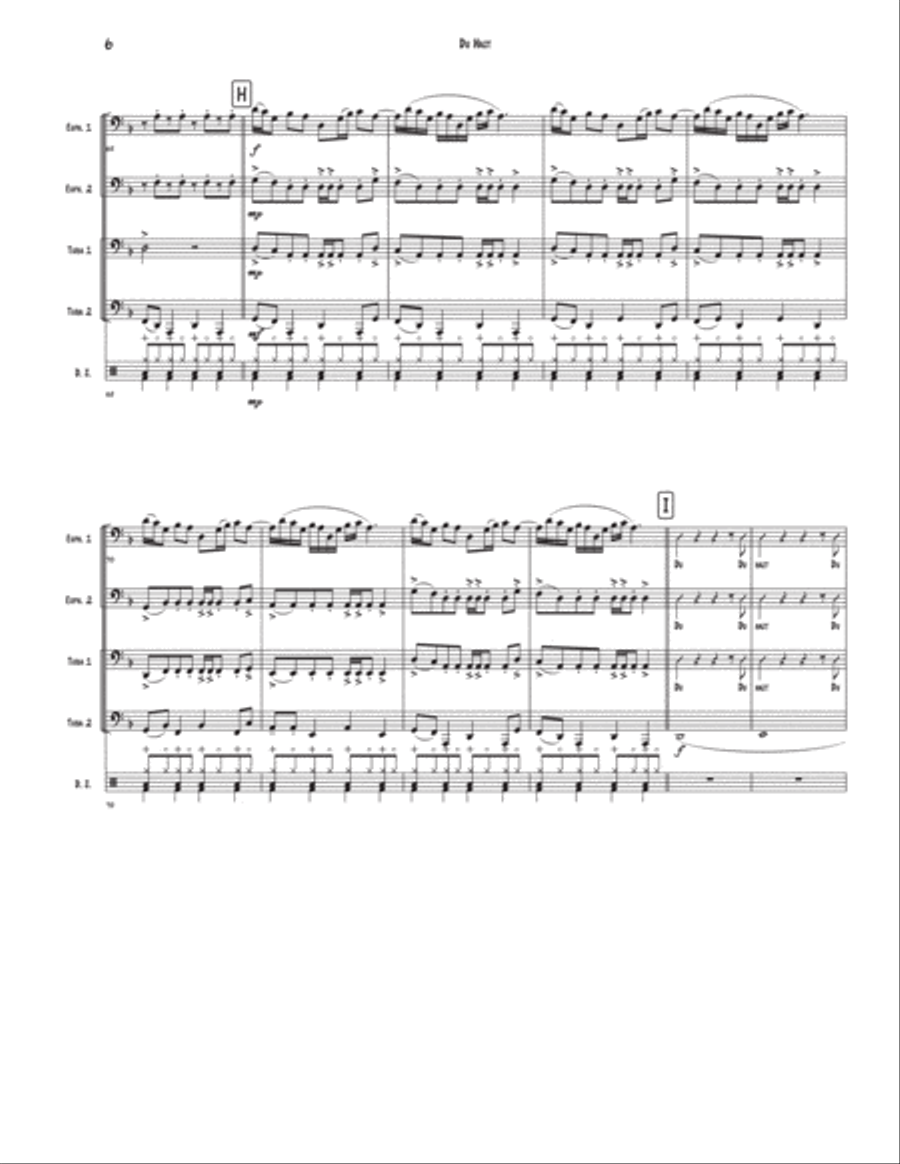 Du Hast Brass Quartet scores gallery preview page 6