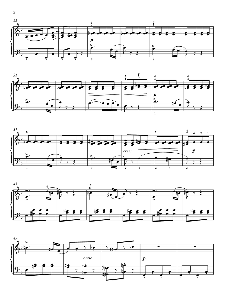 Spinning Song (ed. Richard Walters) Piano Solo scores gallery preview page 2
