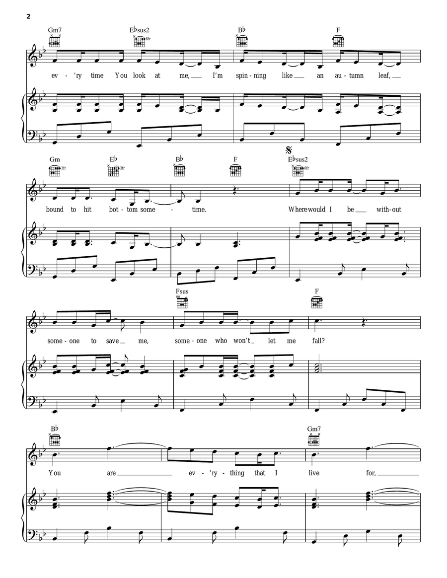 You Are Everything Piano, Vocal, Guitar scores gallery preview page 2