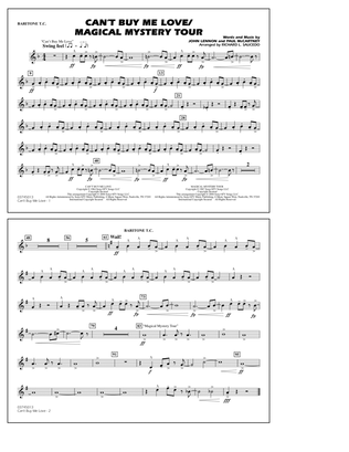 Can't Buy Me Love/Magical Mystery Tour (arr. Richard L. Saucedo) - Baritone T.C.