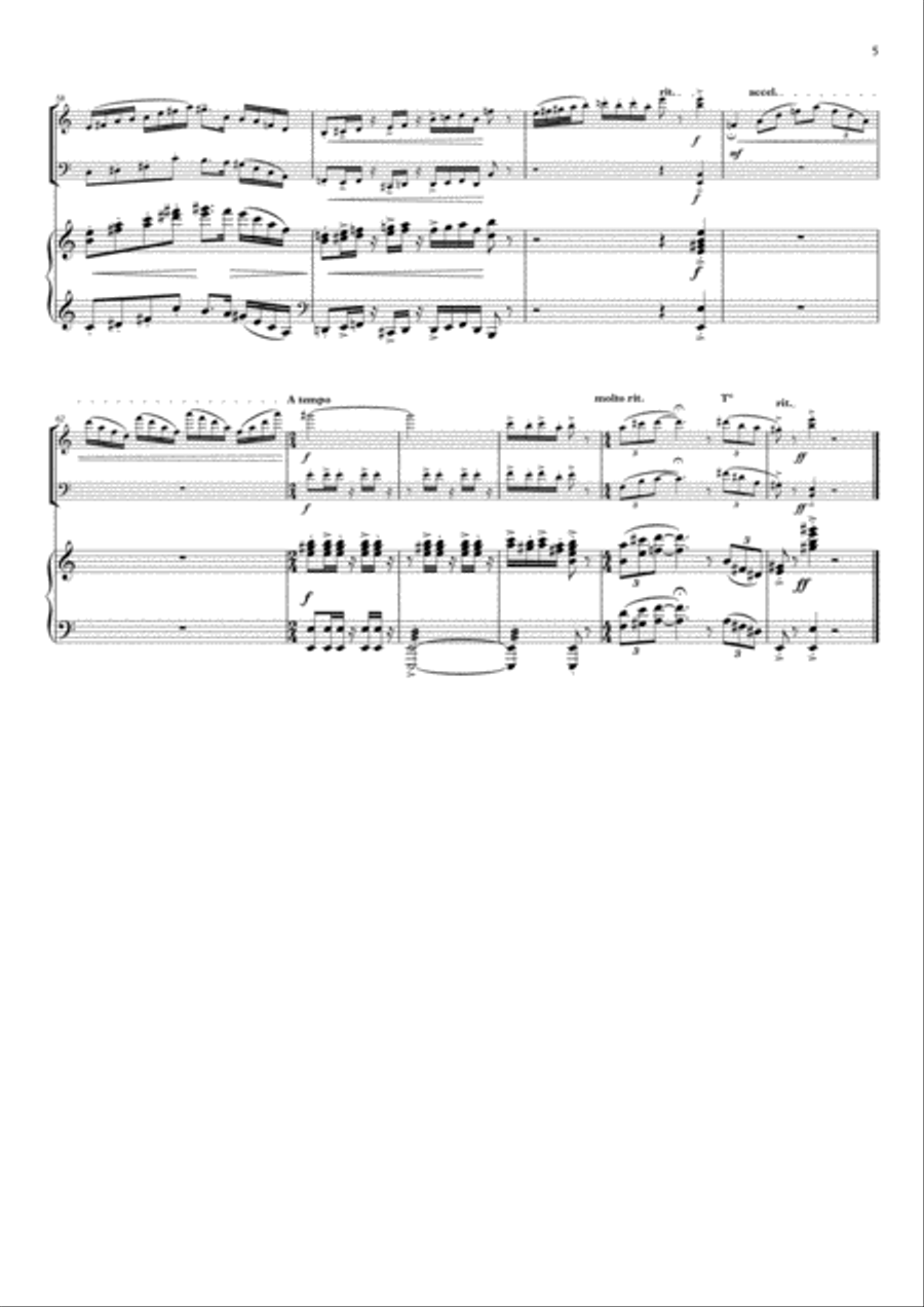 Nigun Miron Bet Abu for Piano, Violin, Cello Chamber Orchestra scores gallery preview page 5