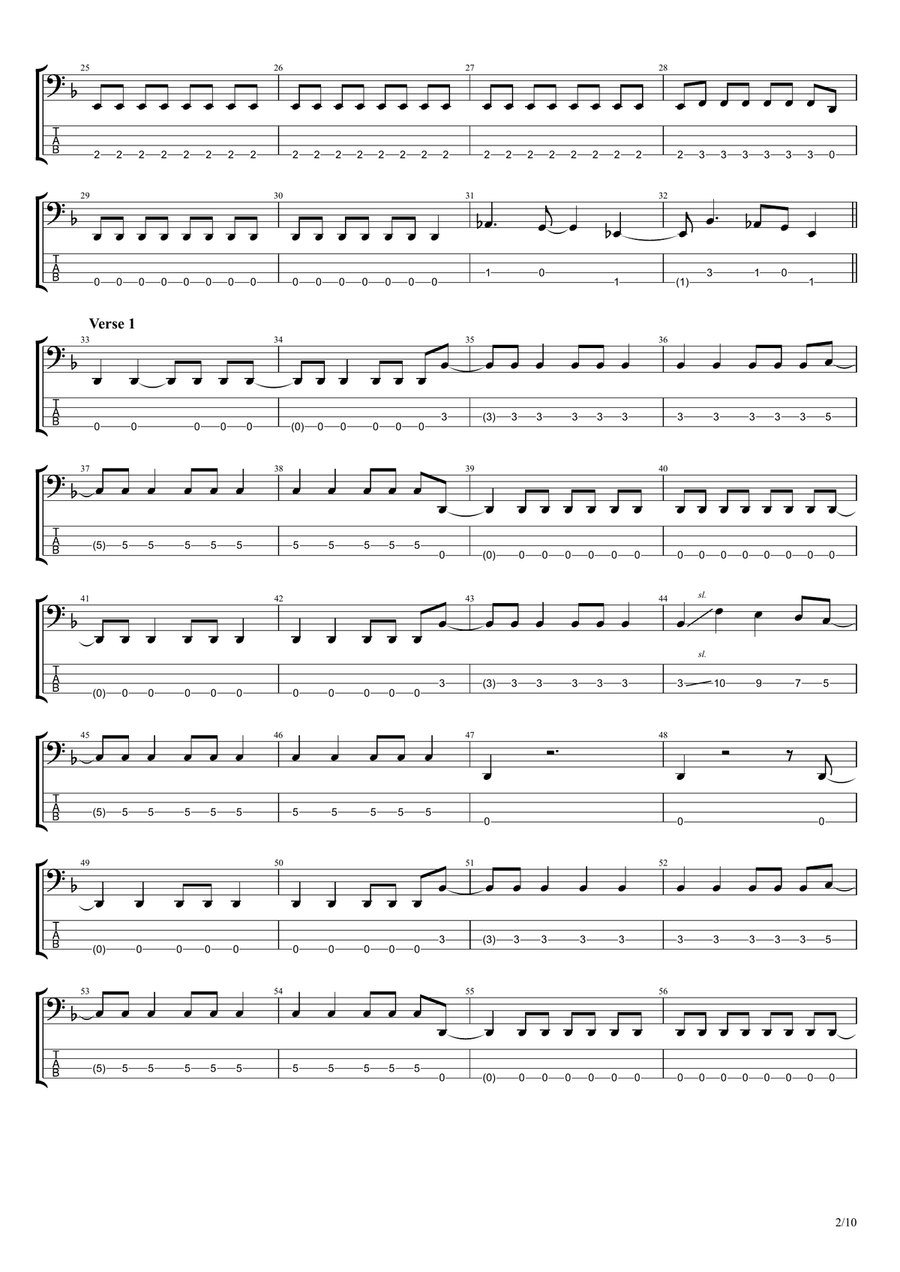 Take It Out On Me Guitar Tablature scores gallery preview page 2