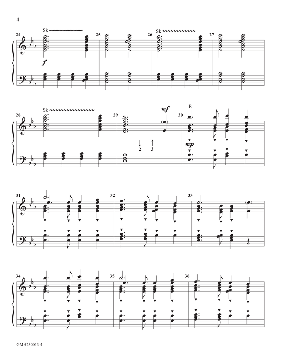 All Glory, Laud, and Honor (for 2-3 octave handbell ensemble) (site license) 3-Octaves scores gallery preview page 4