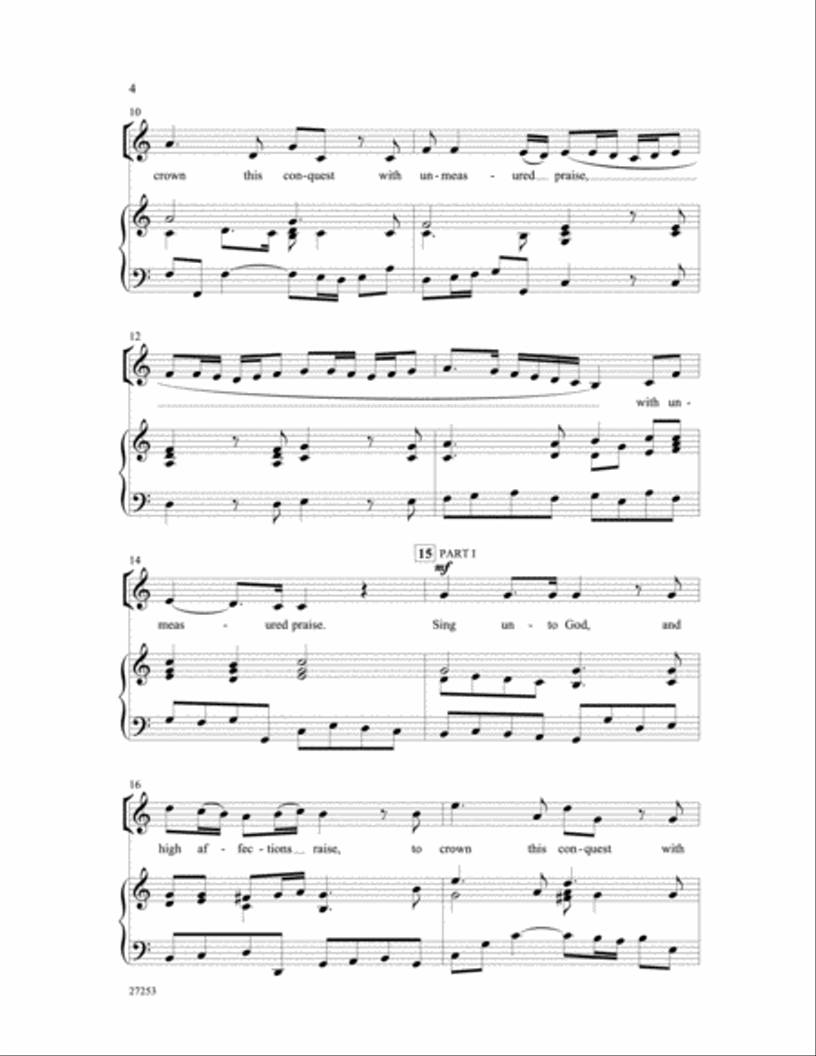 Sing Unto God Sing Unto God 3-Part scores gallery preview page 3