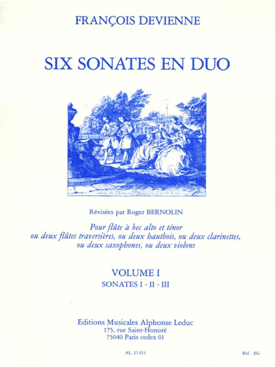 6 Sonates En Duo Vol.1 (miscellaneous) String Duet scores gallery preview page 1