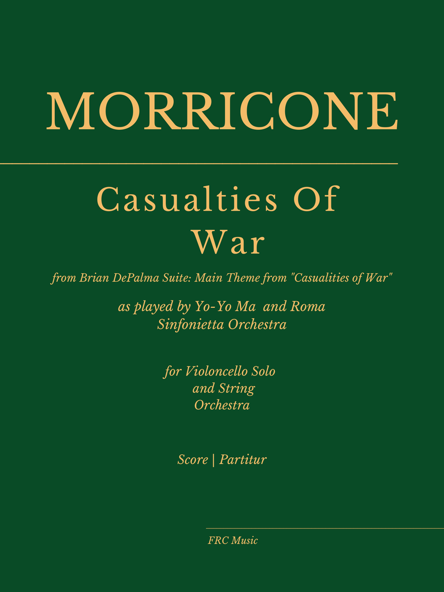 Casualties Of War -end Title String Orchestra scores gallery preview page 1