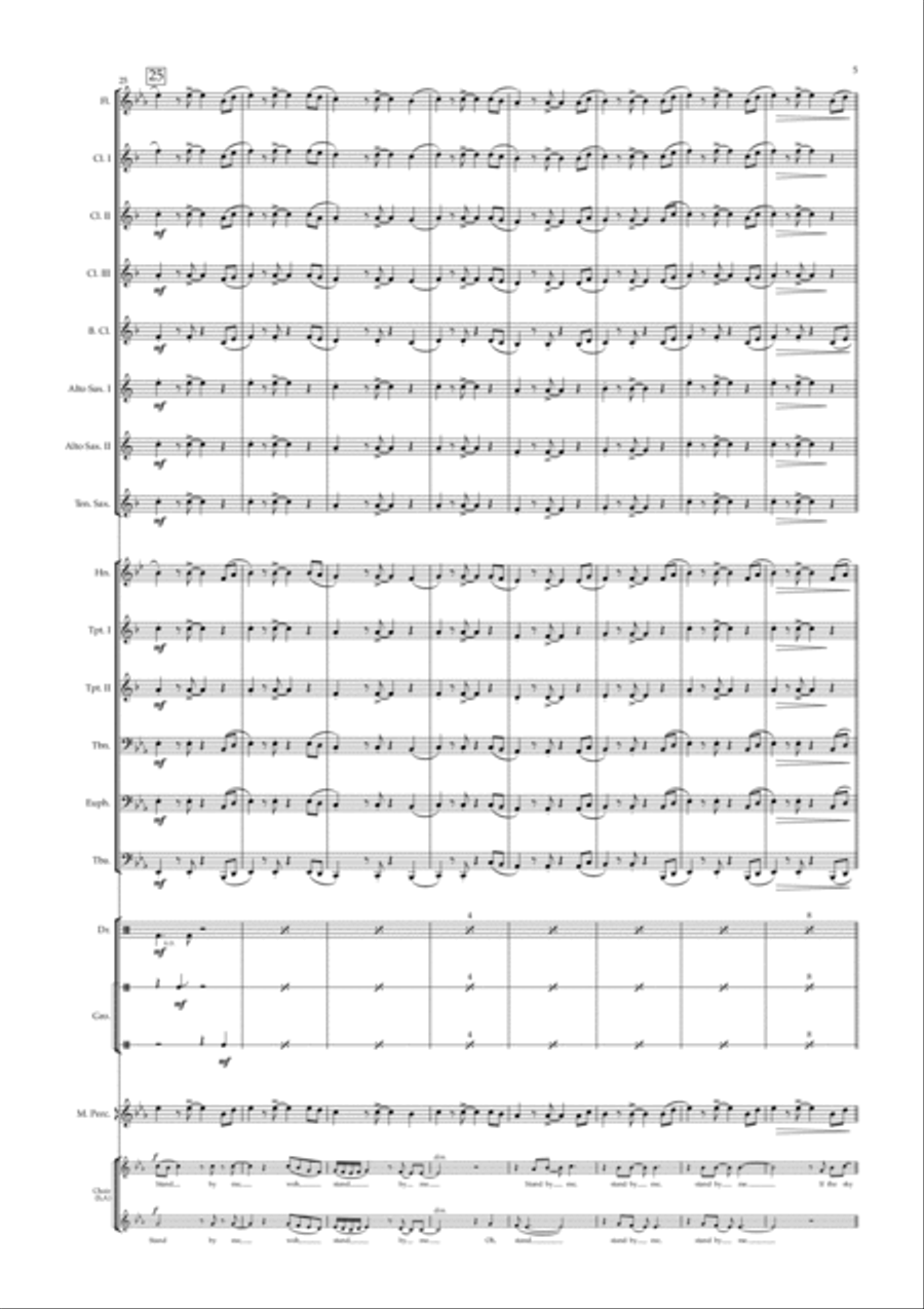 Stand By Me Stand By Me Concert Band scores gallery preview page 5