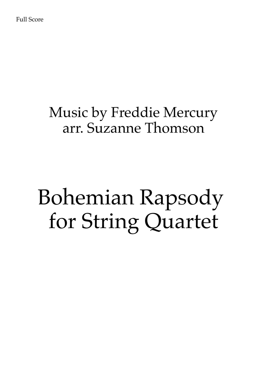 Bohemian Rhapsody Bohemian Rhapsody String Quartet scores gallery preview page 1
