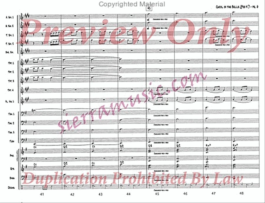 Carol of the Bells (pro) Jazz Ensemble scores gallery preview page 7