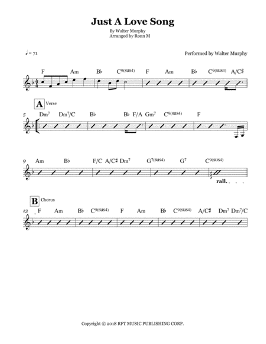 Just A Love Song Small Ensemble scores gallery preview page 2
