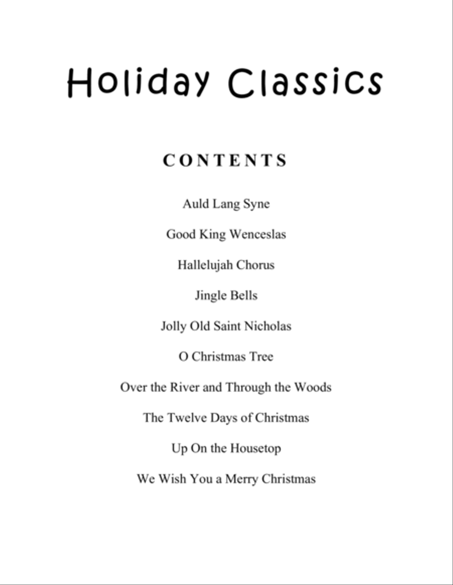 Holiday Classics (A Collection of 10 Easy Cello Solos with Piano Accompaniment) image number null