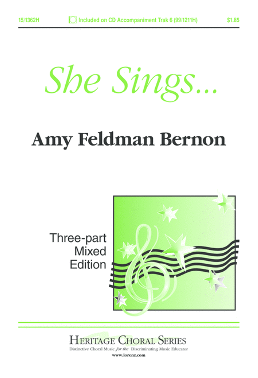 She Sings... She Sings... 3-Part scores gallery preview page 1