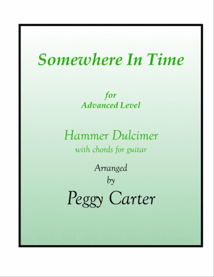 Somewhere In Time Guitar scores gallery preview page 1