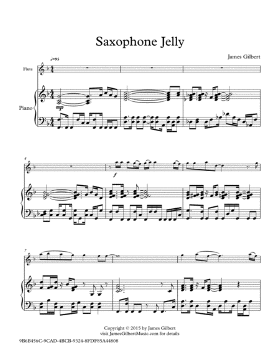 Saxophone Jelly Saxophone scores gallery preview page 1
