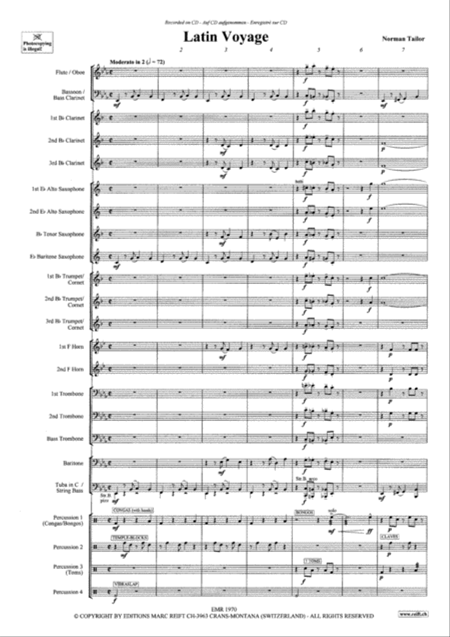Latin Voyage Latin Voyage Concert Band scores gallery preview page 4