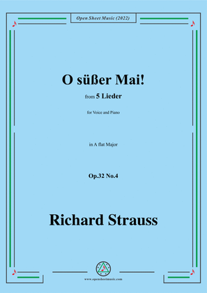 Richard Strauss-O süßer Mai!,in A flat Major,Op.32 No.4