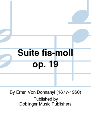 Suite fis-moll op. 19