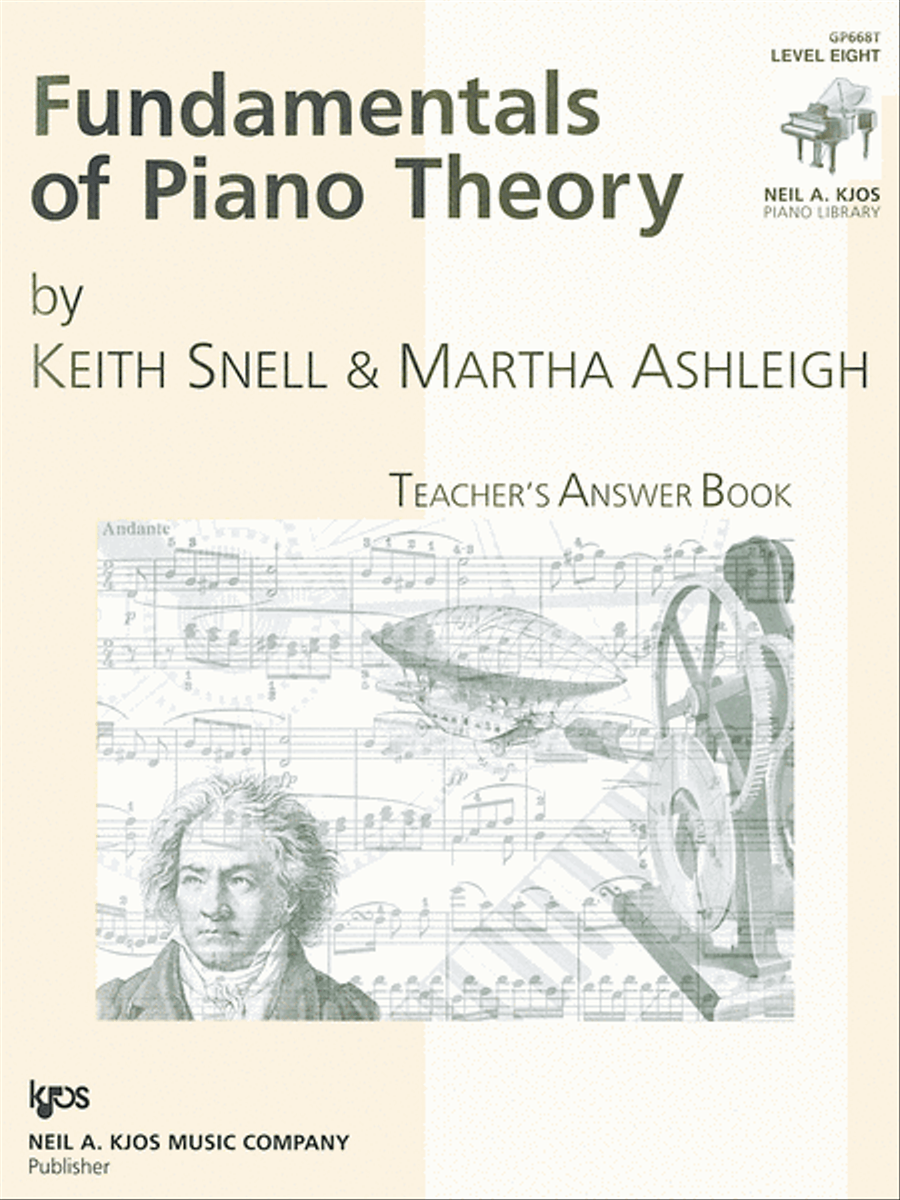 Fundamentals Of Piano Theory, Level 8 - Answer Book Piano Method scores gallery preview page 1