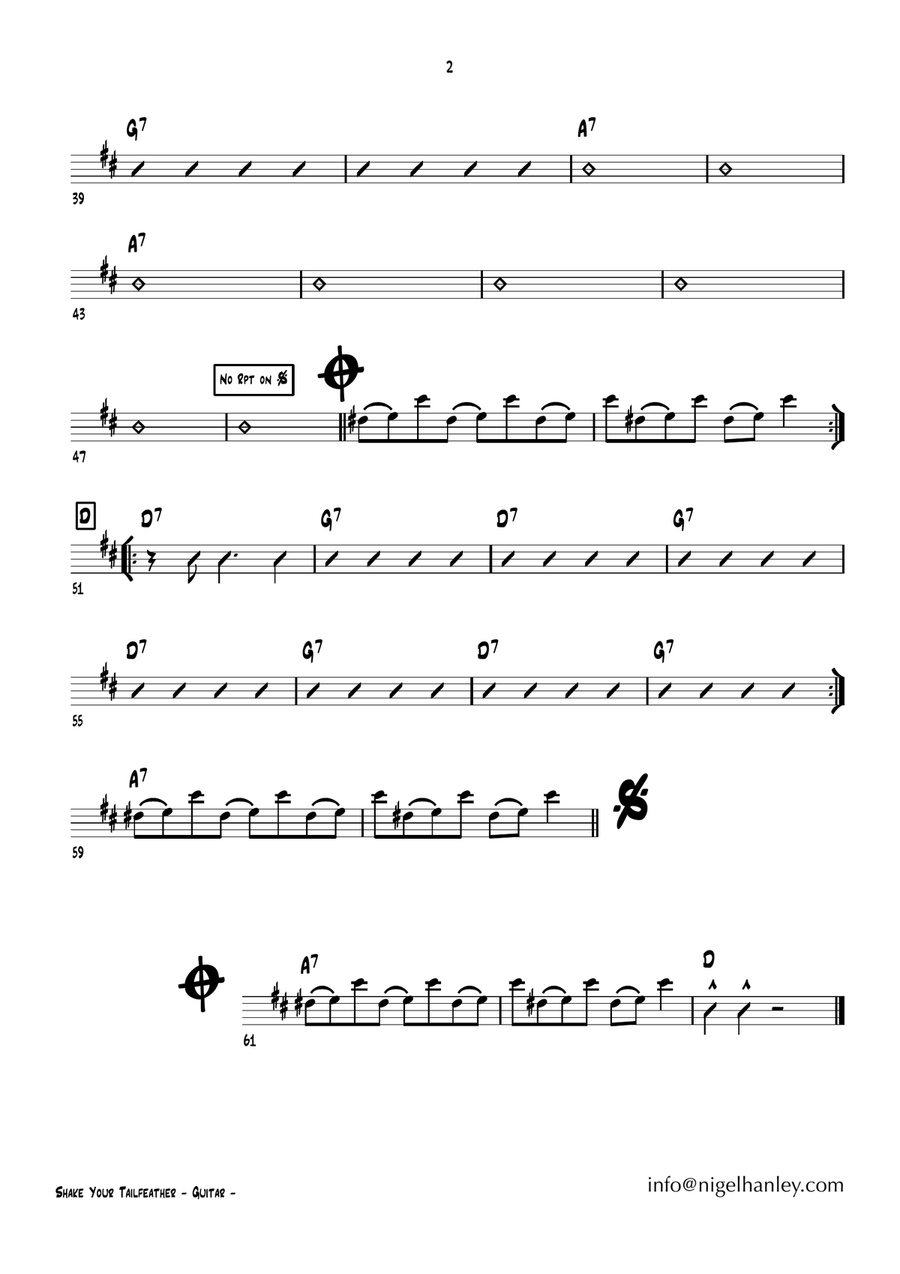 Shake A Tail Feather Jazz Ensemble scores gallery preview page 2