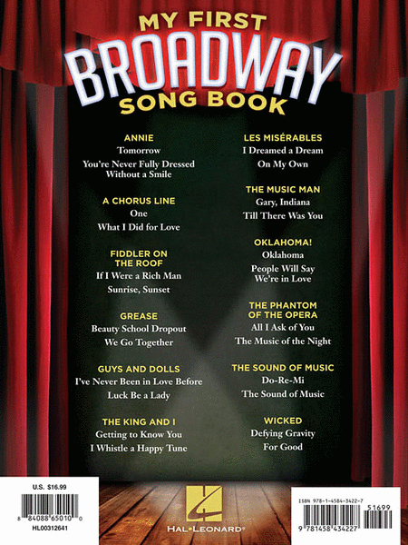 My First Broadway Song Book