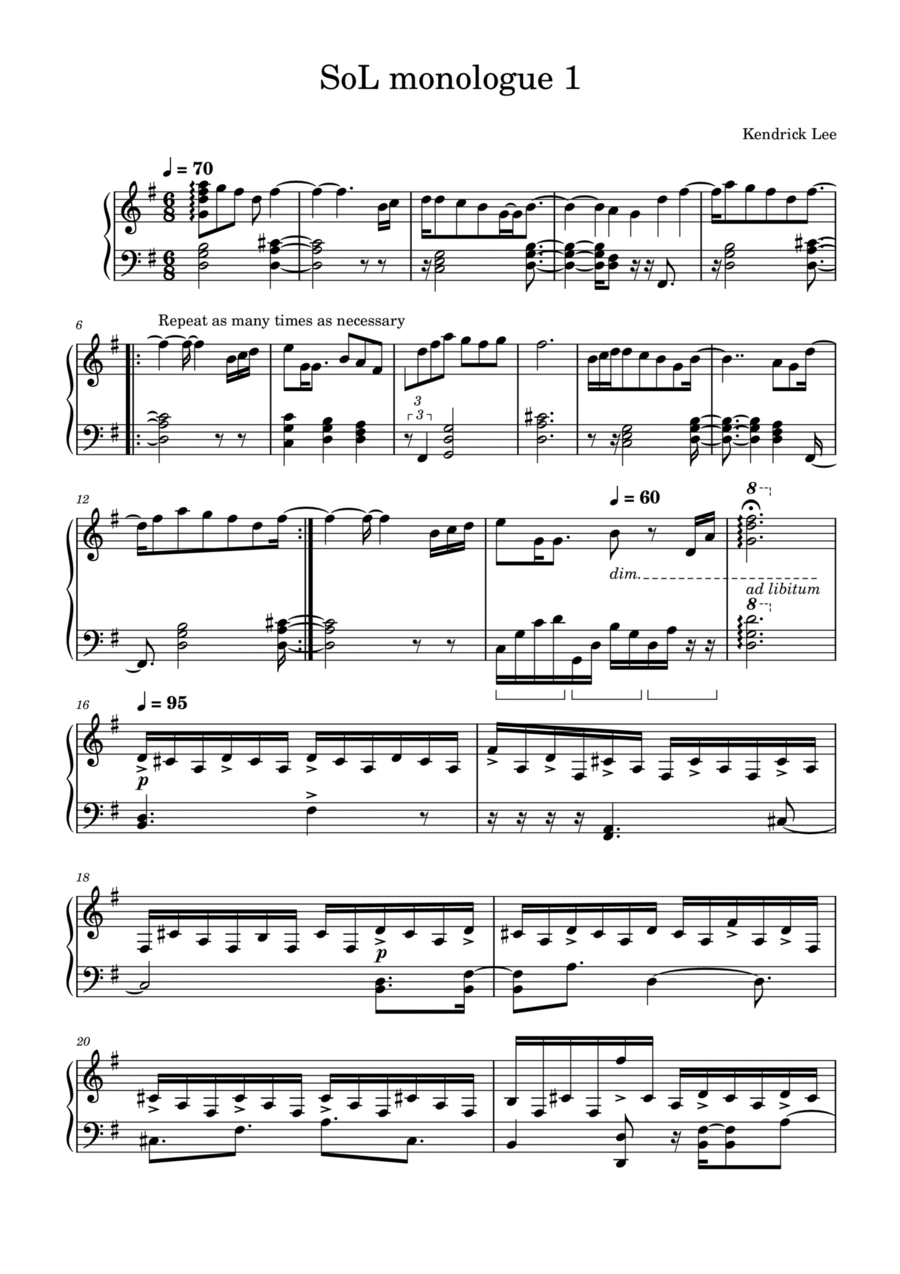 Slice of Life Monologue 1 Piano Method scores gallery preview page 1