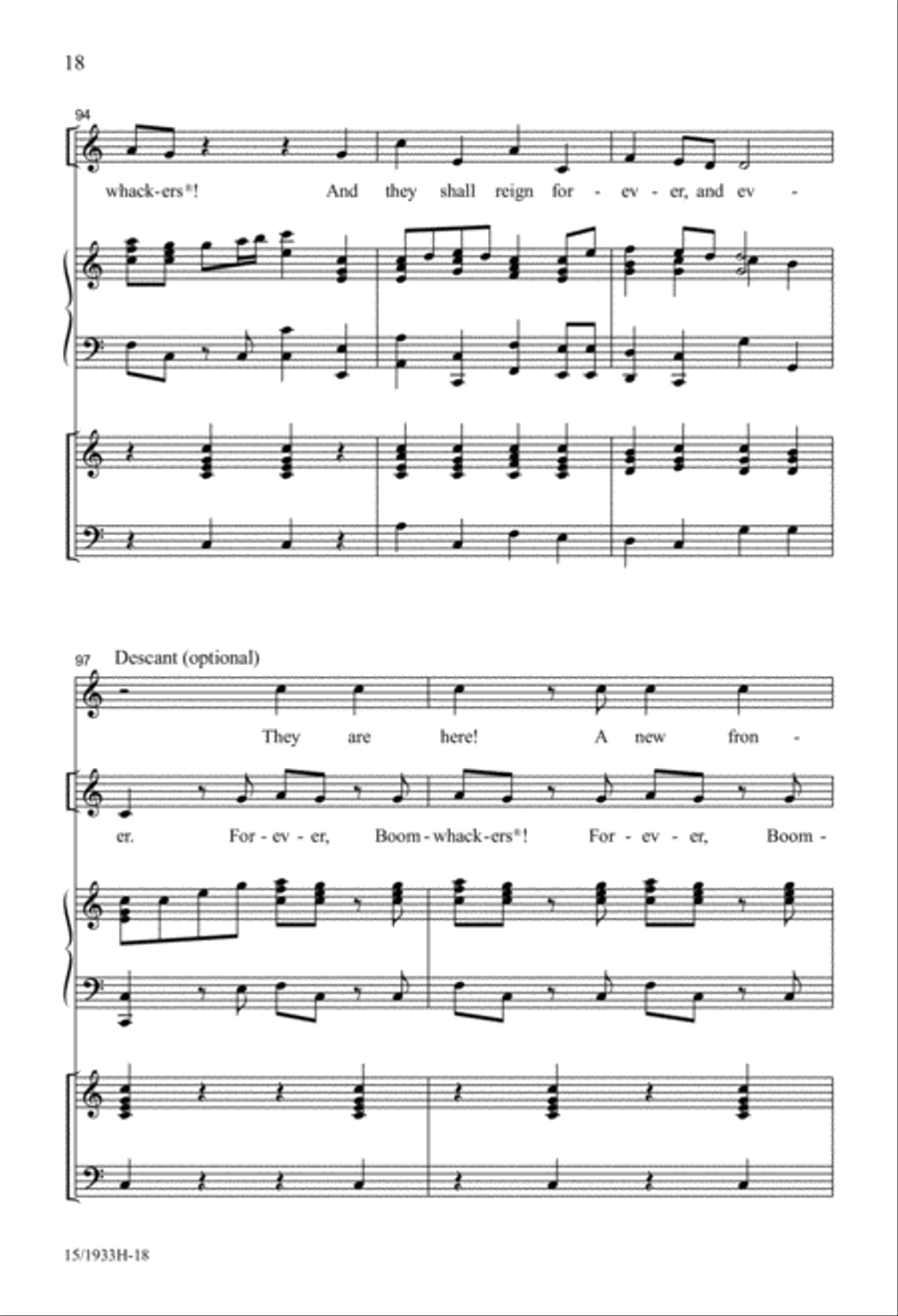 Classical Boomwhackers Unison Choir scores gallery preview page 18