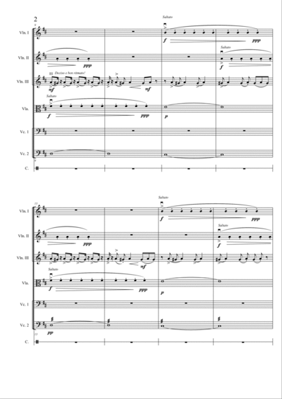 Born Slippy Small Ensemble scores gallery preview page 2