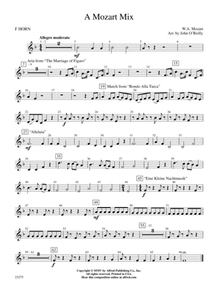 A Mozart Mix: 1st F Horn