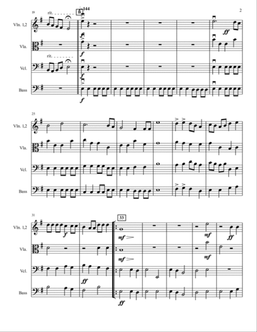 The Seafarer's Journey String Orchestra scores gallery preview page 2