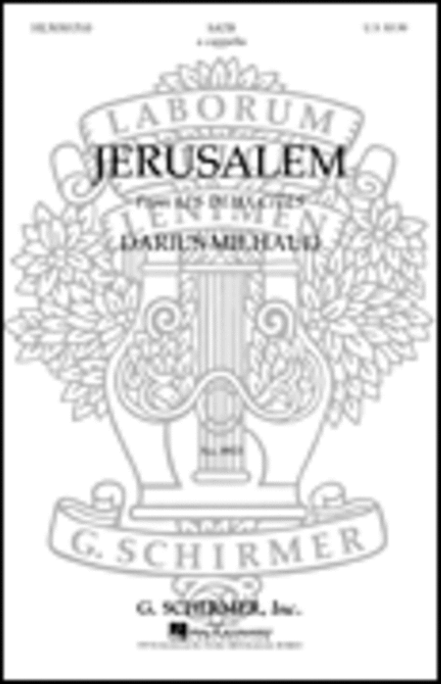 Jerusalem From Les Deux Cites French English A Cappella 4-Part scores gallery preview page 1